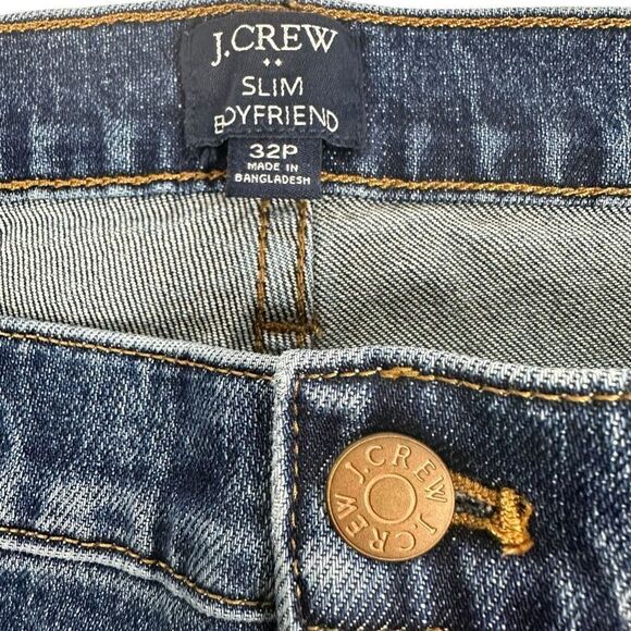 J. Crew Slim Boyfriend Jean size 32 Petite Denim - Picture 4 of 9